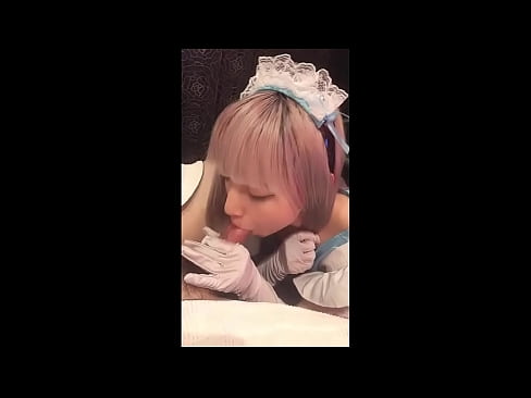 ❤️ Japonų dievaitis [mayuka], prancūzės tarnaitės kostiumas, 1 dalis, blowjob ir masturbacija su losjonu ❤ Namų porno prie mūsų ﹏